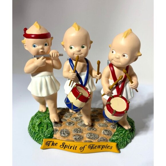 Vtg‎ Lot of 2 Kewpie Trio Figurines "The Spirit Of Kewpies" & Nautical Sailboat - Picture 4 of 8